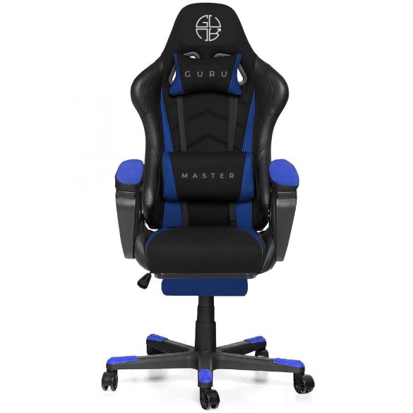Ergonomické herné kreslo s opierkou na nohy Guru Master GM2-B-L