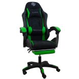 Ergonomické herné kreslo s opierkou na nohy Guru Master GM2-GN-L