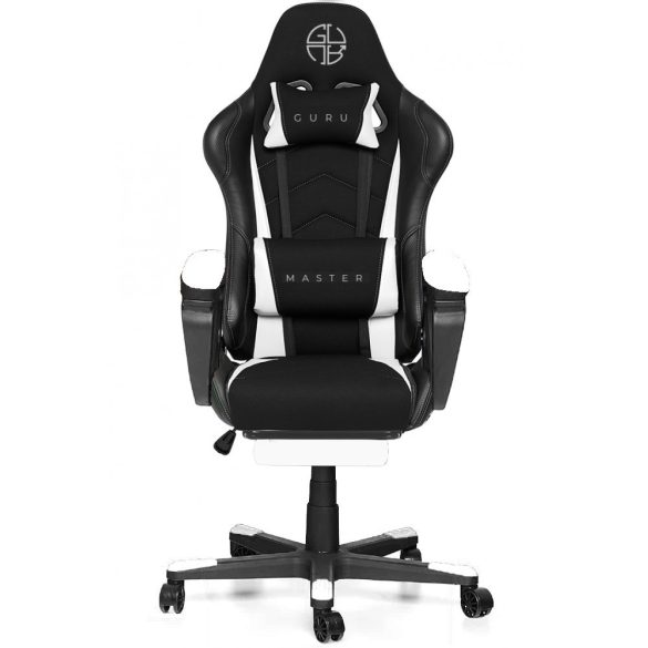 Ergonomické herné kreslo s opierkou na nohy Guru Master GM2-W-L 