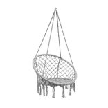 Závesné hojdacie kreslo 80 x 144 cm sivá HNG-GREY