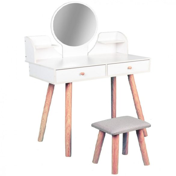 Toaletný stolík  Biely BeComfort HT-Bella