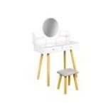 Toaletný stolík  Biely BeComfort HT-Bella