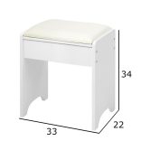 Kozmetická stolička 34 x 22 x 33 cm BC HT-CH