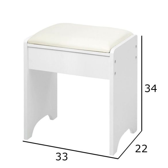 Kozmetická stolička 34 x 22 x 33 cm BC HT-CH
