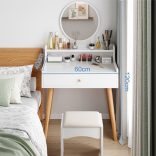 Toaletný stolík kozmetický stolík biely 120x40x60cm HT-L