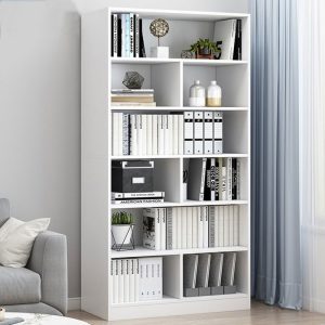 Polička na knihy 60x24x179cm biela KC02