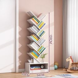 BeComfort KH02-3 Polička na knihy 34x20x138 cm