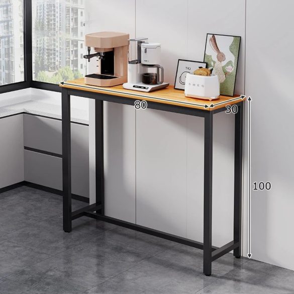 Kuchynský barový stôl 100x30x80 čierny KZ01-2