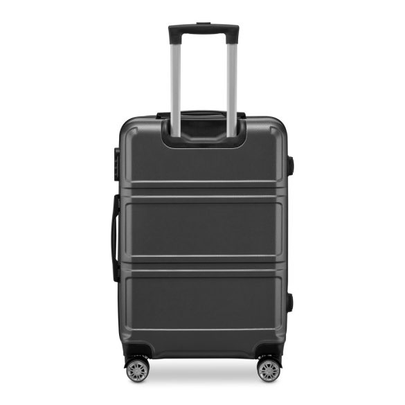 BeComfort L05-G-65, ABS kožená batožina na kolieskach, sivá 65 cm