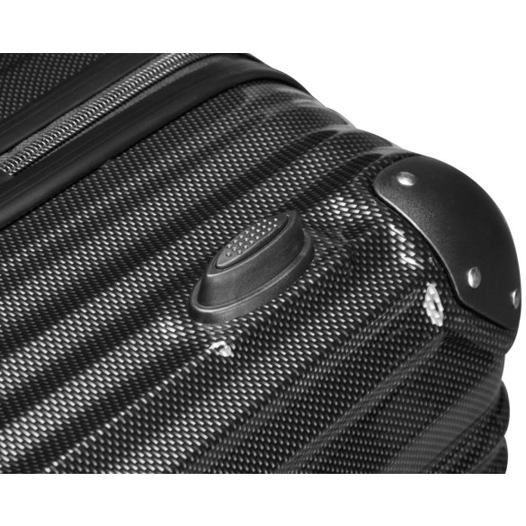 BeComfort L07-G 3-dielna ABS kožená batožinová sada na kolieskach, sivá (55cm+65cm+75cm)