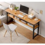 Počítačový stolík 120 x 40 x 74 cm hnedá LD02-BRWN