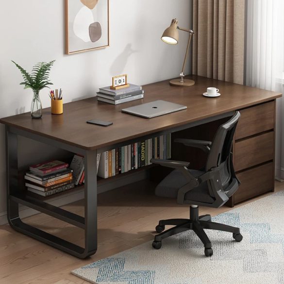 Písací stôl so zásuvkami 140x50x73,5cm hnedá LG09-140