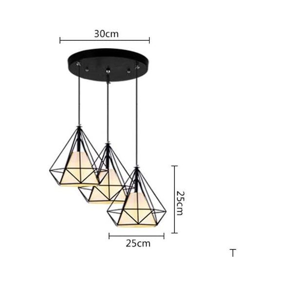 LMP1 stropné nastaviteľné diamantové svietidlo čierne 100x30 cm