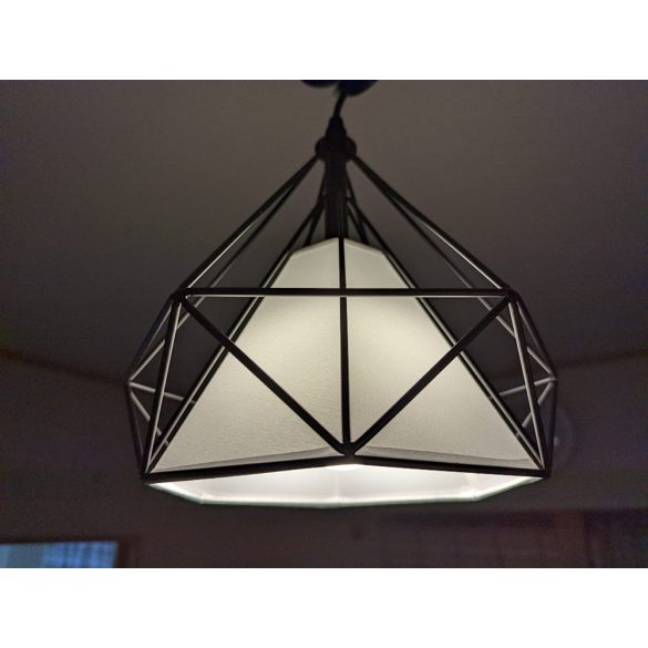 LMP2 stropné nastaviteľné diamantové svietidlo čierne 100x60 cm