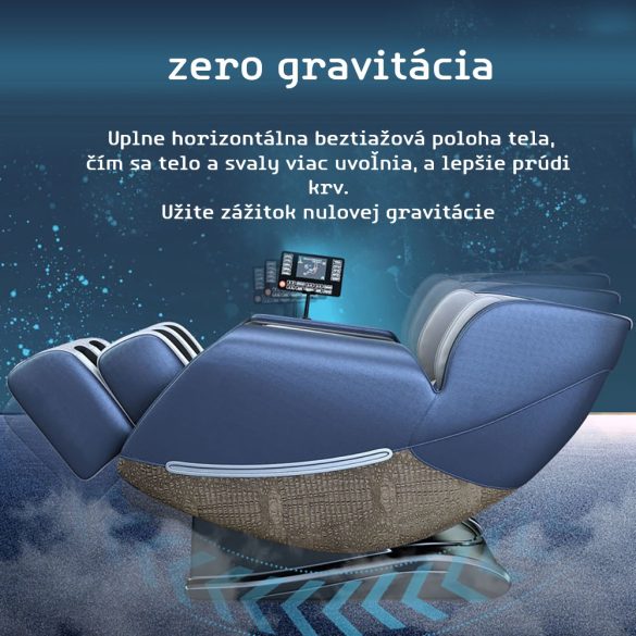 Asaka MC-002SL-BEIGE LUXUSNÉ masážne kreslo 