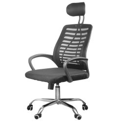   Kancelárska stolička ergonomická otočná stolička s hojdacím mechanizmom opierka hlavy lakťová opierka OC01