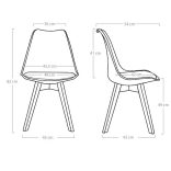 Havanna jedálenská stolička biela OC104-White