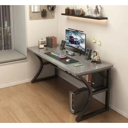   Herný stôl kvalitný písací stôl šedý 140x60x75 cm OTC-G3