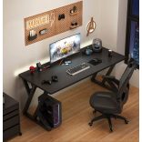 Herný stôl kvalitný písací stôl čierny 120x60x75 cm OTX-B1