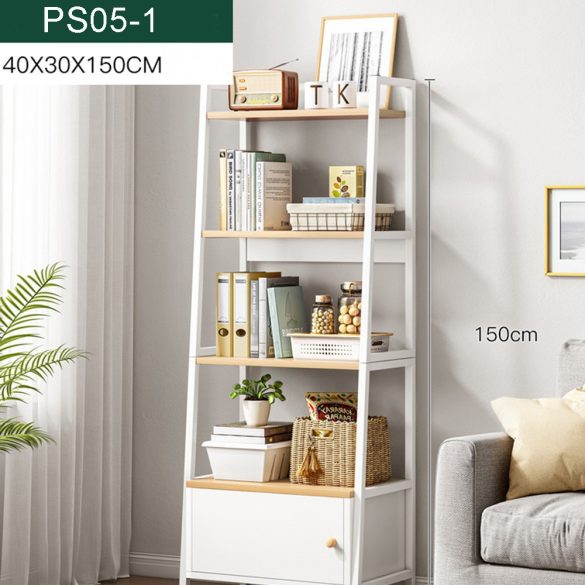 Knižnica 40x30x150cm biela PS05-01