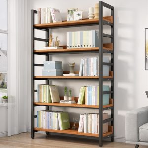 Knižnica s 5 policami 100x30x143cm hnedá PS07-3