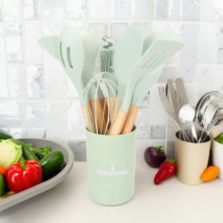 12 ks silikónové kuchynské náčinie mentolové T04