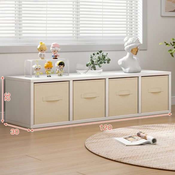 BeComfort regálový prvok s výsuvnými boxmi 120 x 30 x 32 cm TN01